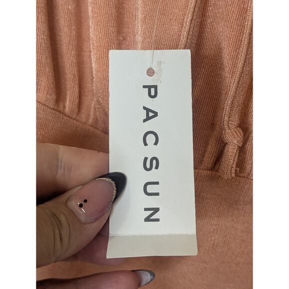 PACSUN Kendall & Kylie Peach Mini Spaghetti Strap Slip Dress Women Size Small - Picture 5 of 9